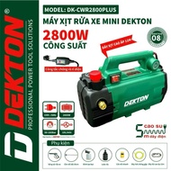 DEKTON DK-CWR2800PLUS 2800W Pressure Washer - Anti-Shock Switch - 12M Cord 180Bar Pressure - 2-Stage