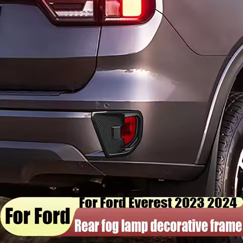 For Ford Everest 2023 2024 rear fog lamp decorative frame car exterior decoration products ABS mater