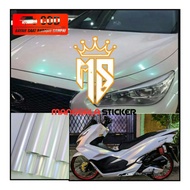 PUTIH Pearl White Motorcycle Sticker Chameleon Sticker