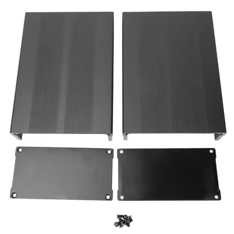 Heat Dissipation 55x106x150mm Aluminum Project Box Split Body Sand Blast Enclosure Case PCB Enclosur