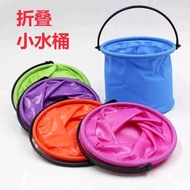 Foldable Outdoor Camping Bucket Multi-Purpose Small Bucket Plastic Bucket Foldable Silicone Bucket