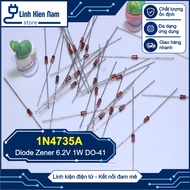 [Bag of 5] Zener Diode 1W 6.2V DIP 1N4735A