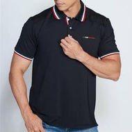 【戶外趣】男款超滑順立領條紋凍涼拼接短袖 POLO衫(DM2404 四色可選)