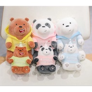Dl 25cm Cute Stuffed We Bare Bears Bear With Sweater Plush Toy Made Of Soft Toy Ready