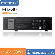 ETESBAY F62G0 38WH Laptop Baery For DELL Inspiron 13 7370 7373 7380 7386 Vostro 13-5370 RPJC3 39DY5 P83G P87G P91G 11.4V