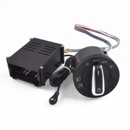 Car Chrome Light Switch Auto lamp Sensor Light For VW Polo 9N 9N3  Passat B5.5  Transpoter Sharan 1C