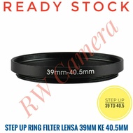 Step Up Filter Ring 39 to 40.5 40.5mm to 40.5mm 39-40.5 mm Camera Lens Converter Adapter