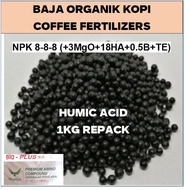 BAJA KOPI ORGANIK/COFFEE FERTILIZERS/有机植物肥料 8+8+8+3MgO+10% HUMIC ACID 1KG