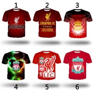 New Popular Liverpool Jersey 3D Print Harajuku Style Men T Shirt Summer Hip Hop Streetwear Graphic Tees Tops