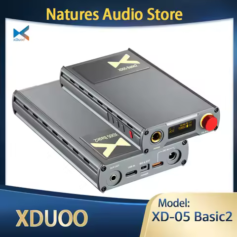 xDuoo XD-05 Basic2 Portable HIFI DAC XD05 Basic2 IEM AMPs Headphone Amplifier Bluetooth 5.4 CS43131 