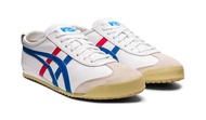 Sepatu Wanita Onitsuka Tiger Mexico 66 Basic White/Blue 100% Ori Resmi