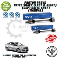 PROTON PREVE DRIVE SHAFT (LEFT & RIGHT) DRIVE SHAFT -BRAND 100% ORIGINAL GSP (MANUAL)