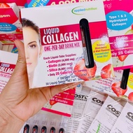 Collagen liquid Collagen nước 30 ống của Mỹ - Đẹp da săn chắc cơ thể [Hàng Chuẩn Bay Air]
