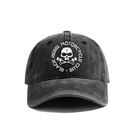 Black Rebel Motorcycle Club Baseball Caps Distressed Hats Cap Men Women Retro Outdoor Summer Adjusta