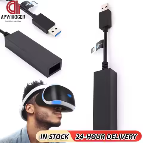 For Playstation 4 Camera Adapter for PS5 Console VR Connector Converter Connecting Cable for PS5 VR 