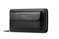 [COD]WEIXIER Handbag Men's Business Briefcase Men's Clutch Soft Leather Long Casual Zipper Wallet Clutch