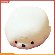 {bolilishp}  Cute Soft White Seal Stress Relieve Squishy Squeeze Healing Toy Adult Kids Gift