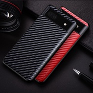 Carbon Fibre Texture Phone Case for Google Pixel 7 Pro 4 5 6 4A 5A 6A XL Fashion Design Soft Back Cover