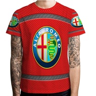 Alfa Romeo T-shirt Polyester Jersey Material | Casual T-SHIRT Size SML XL XXL 3XL 4XL | PO 3 Days