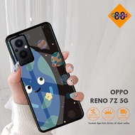 GRAND88.ID - OPPO RENO 7Z 5G - HARDCASE GLOSSY - PLANET CUTE CASING hp oppo A96 5G 4G A76 RENO 7Z 5G