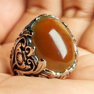 MATAHARI Sunstone agate ring sun stone ring/ men's agate ring