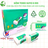 Combo of 5 Todo Suyo E555 Pencil Eraser, Environmentally Friendly Material, Clean Eraser