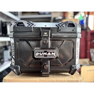 Duhan v5 Hard Plastic Top box with backrest & metal base plate