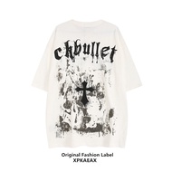 S-7XL Oversized Men T Shirt Cotton Comfortable Short Sleeve Trendy Brand Print T-shirts Loose Mens C