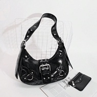 Túi đeo vai phong cách Punk Hàn Quốc dành cho nữ MusicFest Y2KFest Back To School Autumn