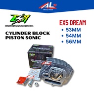 ESR MOTOR EX5 DREAM 53MM 54MM 56MM Racing Cylinder Block Piston Sonic honda red leo redleo