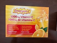 現貨⭐️加拿大🇨🇦空運直送EMERGEN-C 超級維生素C 1000mg沖劑 30包 (橙味)