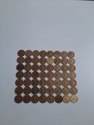 香港:前殖民地:(2毫硬幣):全部1991年:大皇冠:女皇頭:共56個