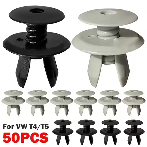 50X Car Door Roof Side Trim Panel Headliner Carpet Lining Fixing Fastener Clip Rivet 9mm For VW Cadd
