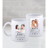 Custom Music Mugs Can Use Your Own Photos And Text Print Unique Photo Mugs, You Can Use Your Own Photos With Text As You Like. Suitable For Birthday Gifts Graduation anniversary Souvenirs Photo album Memories