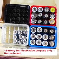 [GIJO] 3D Printed PETG AA AAA Battery Holder Desk Organizer Drawer