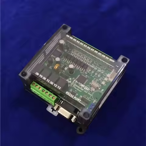 FX1N FX2N 10MR 10MT 14MR 14MT 20MRE 20MT 2AD PLC controller board for Mitsubishi 2AI 0-10V RS232 RS4