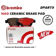 Original BREMBO NAO Ceramic Front Brake Pad F50 Tesla Big 4 Pots 330 / 355 Caliper