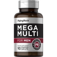 PipingRock Mega Multi for Men 90 Coated Caplets ผลิตภัณฑ์คุณภาพจาก Piping Rock