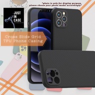 Xiaomi Pocophone Poco X3/X3 Pro/X3 NFC/M3 Crossline Slide Grid Rubber TPU Phone Case Casing Cover