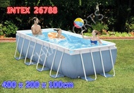 Prism Frame Kolam Renang Intex Swimming Pool Rectangular Ultra Metal Frame Pool Set Intex 26788