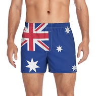 Dallonan Men's Boxer Shorts Men's Underwear Briefs Casual Boxer Breathable Sport Soft Australia Flag