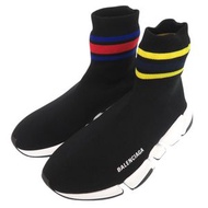 Balenciaga SPEED 2.0 運動鞋，織物鞋面，條紋橡膠鞋底，黑色，尺寸 1280 [二手] BALENCIAGA