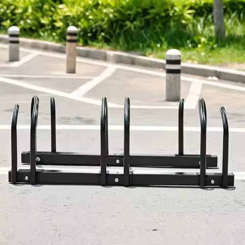 Cycle Parking Rack Steel Bike Rack with Wheel Slots Cycle Stand Powder-Coated Parking Stand Heavy-Du