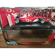 Hot Wheels 1/18 Ferrari f2003 2003 Fleet Championship Edition Empty Cockpit Schumacher and Barry Che