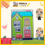 Baby's House Keroppi Green House In Quiet Book doll toy House for girls Green fairy
