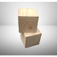 Wooden Cube Solid Wooden Cube 7-10 cm