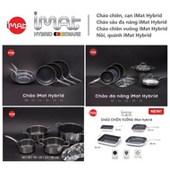 [HN -HCM Express] IMat Hybrid Ceramic Non-Stick Pots and Pans Black Heart 18 I20 I24 I26 I28 I30 I32