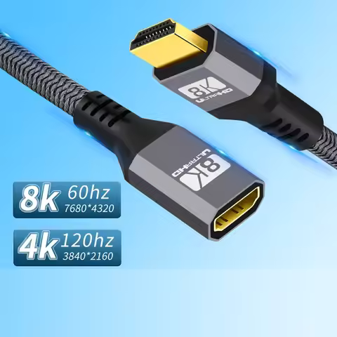 0.5m 4K 8K HDMI HDMI-Compatible extender Cable HDTV HDMI male to female cable for Laptop HDTV Projec