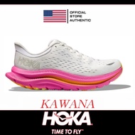 【100% authentic】Hoka Kawana White Pink running Shoes for Men Sneakers