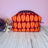 烏魚子圖案收納包 台灣布